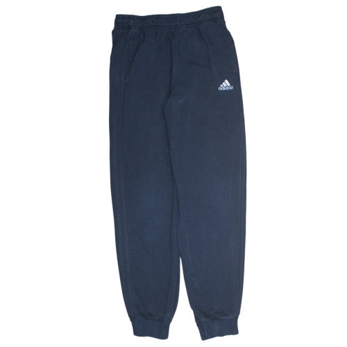 Adidas Boys Blue Jogger Sweatpants 13 Years Regular Fit Cotton Blend