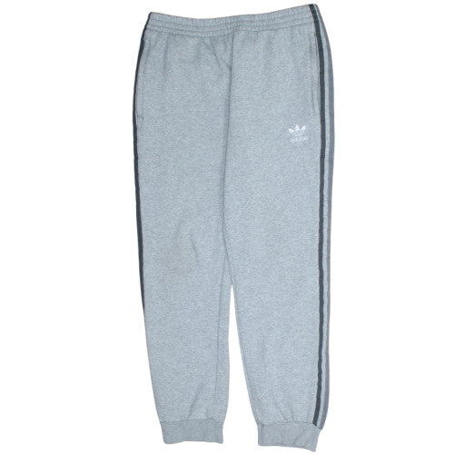 Adidas Men's Grey 2XL Regular Fit Sweatpants with Stripes