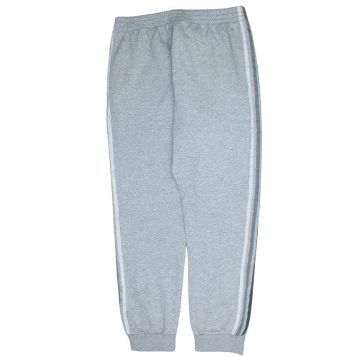 Adidas Men's Grey 2XL Regular Fit Sweatpants with Stripes
