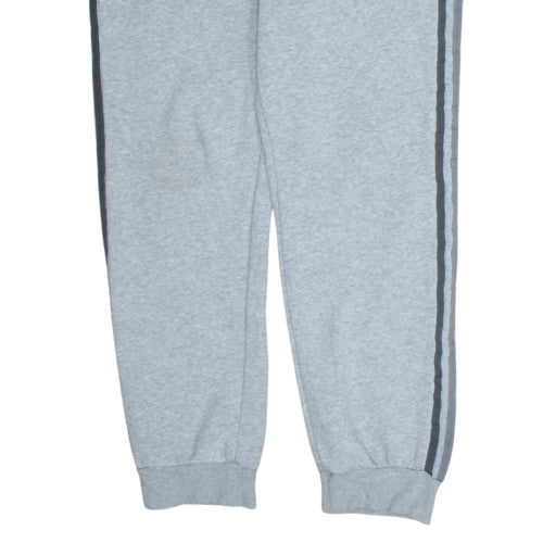 Adidas Men's Grey 2XL Regular Fit Sweatpants with Stripes