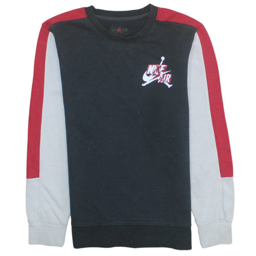 Nike Air Jordan Boys Black Colourblock Sweatshirt XL 13-15 Years