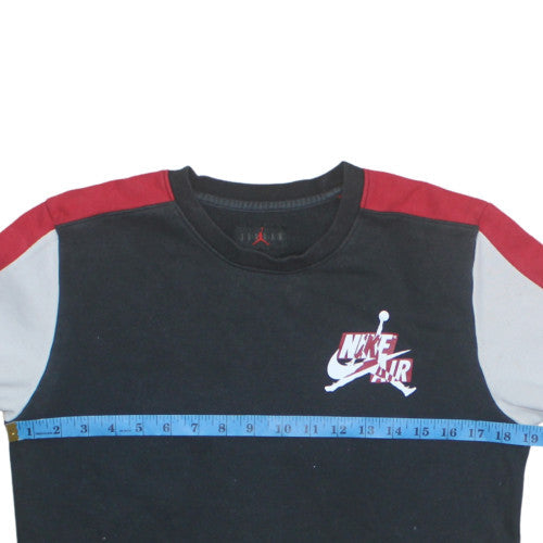 Nike Air Jordan Boys Black Colourblock Sweatshirt XL 13-15 Years