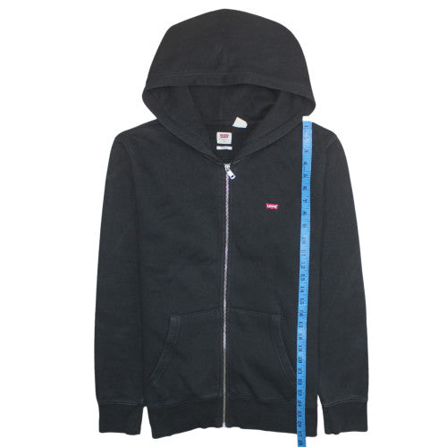 Levi's Men's Black Full Zip Hoodie Sweatshirt Size M Classic Fit