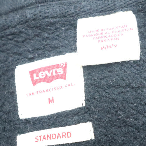 Levi's Men's Black Full Zip Hoodie Sweatshirt Size M Classic Fit