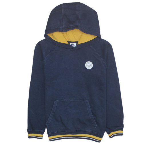 Quiksilver Teens Navy Blue Pullover Hoodie Size M Surf Style