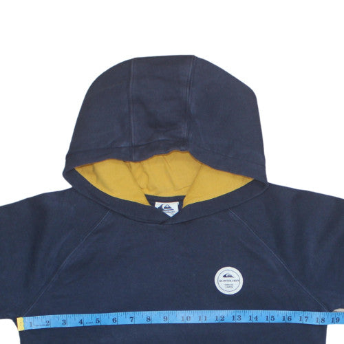 Quiksilver Teens Navy Blue Pullover Hoodie Size M Surf Style