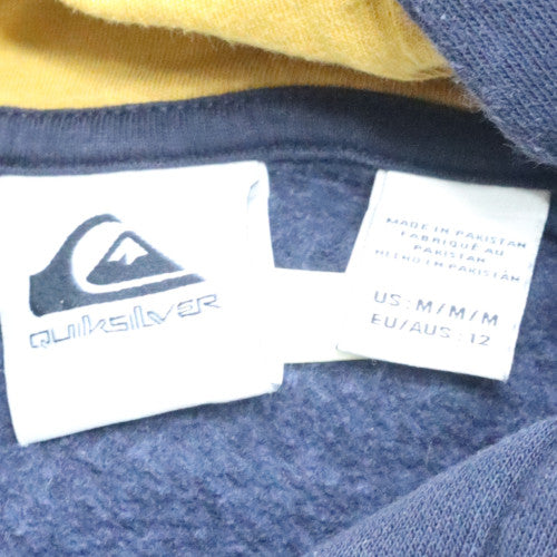 Quiksilver Teens Navy Blue Pullover Hoodie Size M Surf Style