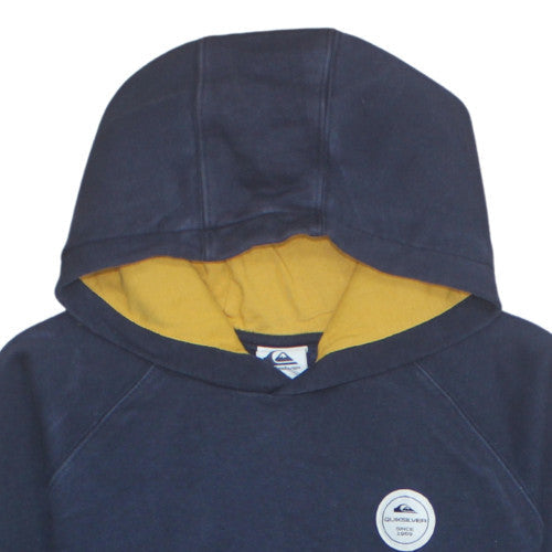 Quiksilver Teens Navy Blue Pullover Hoodie Size M Surf Style