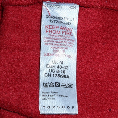 Topshop Tee and Cake Coca-Cola Red Pullover Sweatshirt Women M