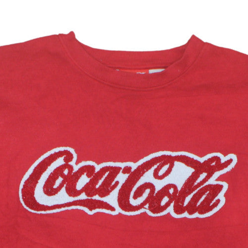 Topshop Tee and Cake Coca-Cola Red Pullover Sweatshirt Women M