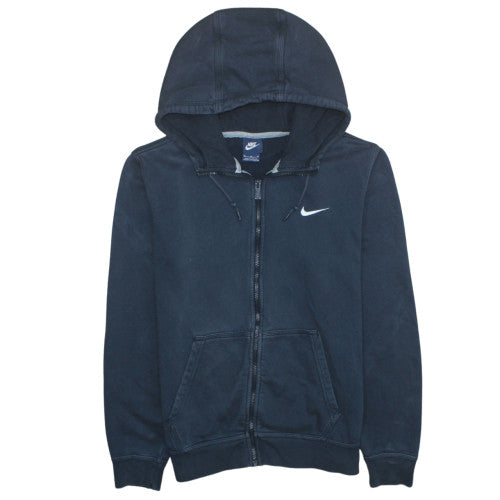 Nike Men Blue Full Zip Fleece Hoodie M Regular Fit Sports Style