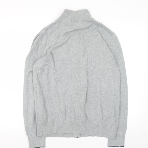 Timberland Men's Grey Cotton Full Zip Jacket Size L
