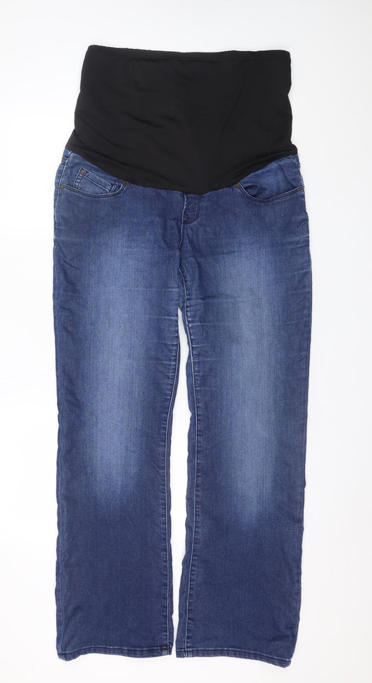 Blooming Marvellous Women Blue Maternity Straight Jeans Size 16