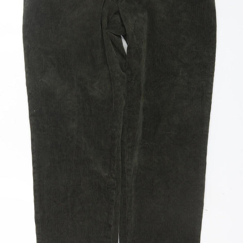 Uniqlo Men's Green Corduroy Chino Trousers Size S Regular Fit