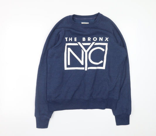 Cedar Wood State Men's Blue NYC Graphic Pullover Sweatshirt Size M