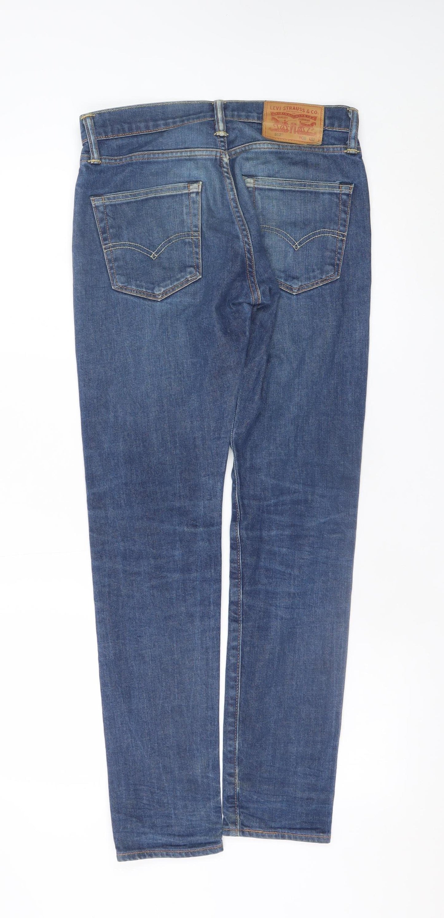 Levi's Men's Blue Straight Slim Fit Jeans W28 L32 Denim