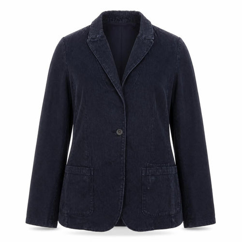 Banana Republic Women's Navy Cotton Blazer Size 10 Classic Fit