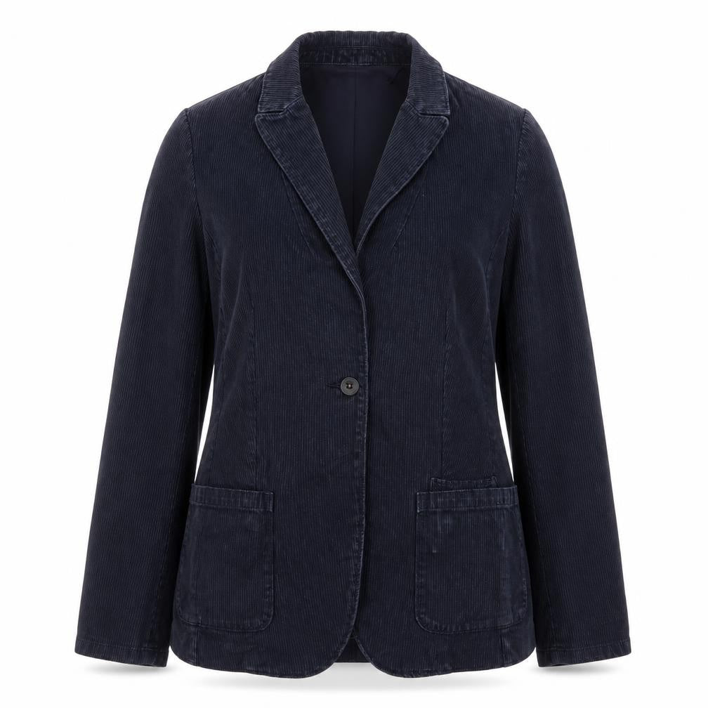Banana Republic Women's Navy Cotton Blazer Size 10 Classic Fit