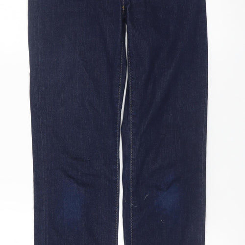 7 For All Mankind Women Blue Straight Slim Fit Jeans Size 27
