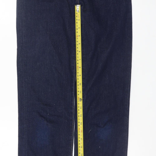 7 For All Mankind Women Blue Straight Slim Fit Jeans Size 27