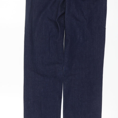 7 For All Mankind Women Blue Straight Slim Fit Jeans Size 27