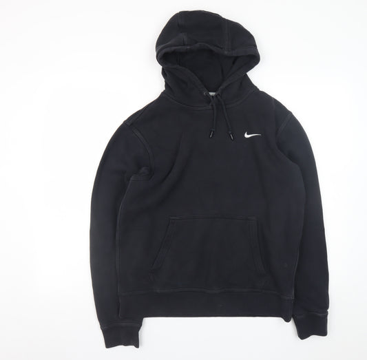 Nike Men's Black Fleece Hoodie Sweatshirt Medium Pullover Activewear