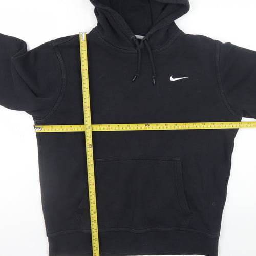 Nike Men's Black Fleece Hoodie Sweatshirt Medium Pullover Activewear