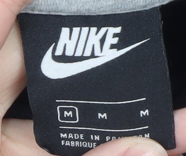 Nike Men's Black Fleece Hoodie Sweatshirt Medium Pullover Activewear