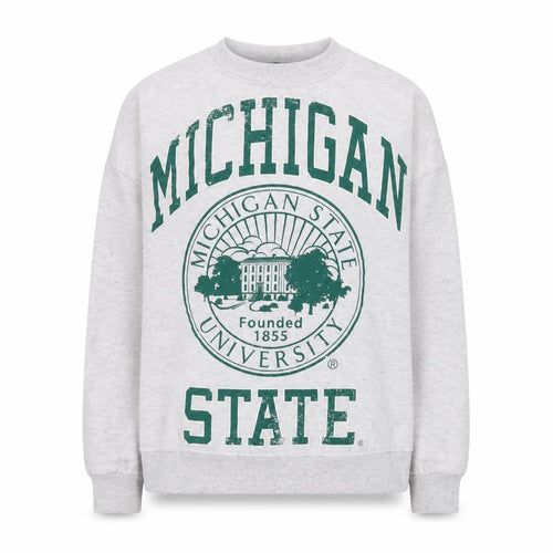 MSU Michigan State University Grey Crew Neck Sweatshirt Women’s XXS