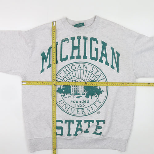 MSU Michigan State University Grey Crew Neck Sweatshirt Women’s XXS