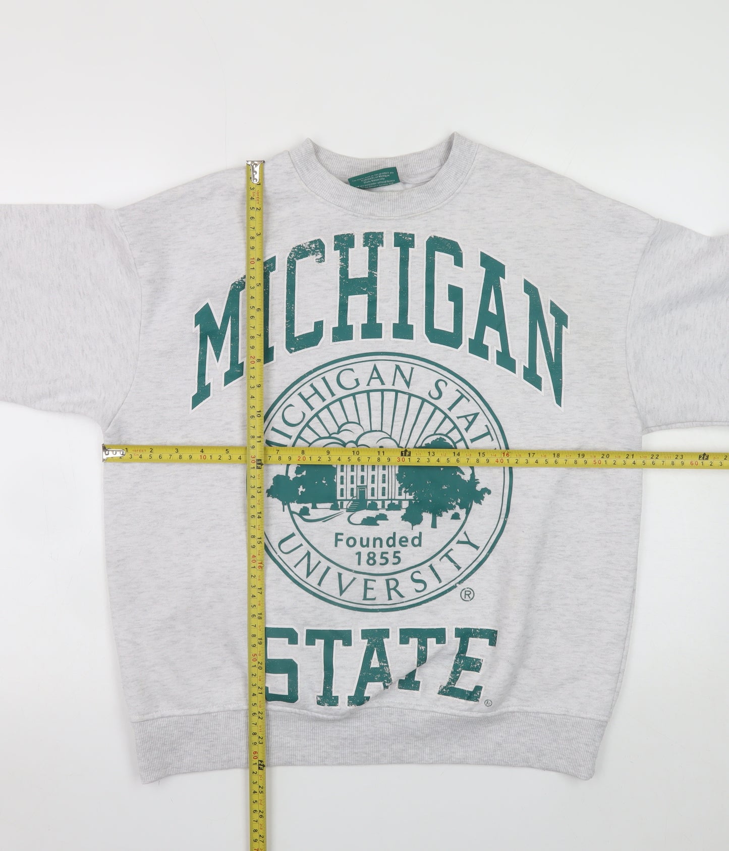 MSU Michigan State University Grey Crew Neck Sweatshirt Women’s XXS