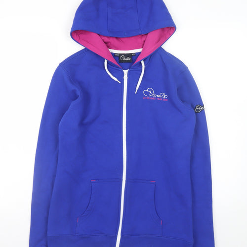 Dare2b Womens Blue Full Zip Hoodie Size 10 Cotton Blend
