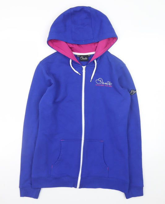 Dare2b Womens Blue Full Zip Hoodie Size 10 Cotton Blend
