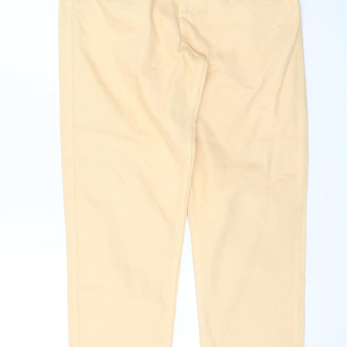 ASOS Women Beige Mom Jeans Size 10 Regular High Waist Denim