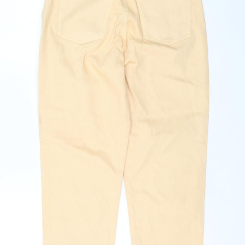 ASOS Women Beige Mom Jeans Size 10 Regular High Waist Denim