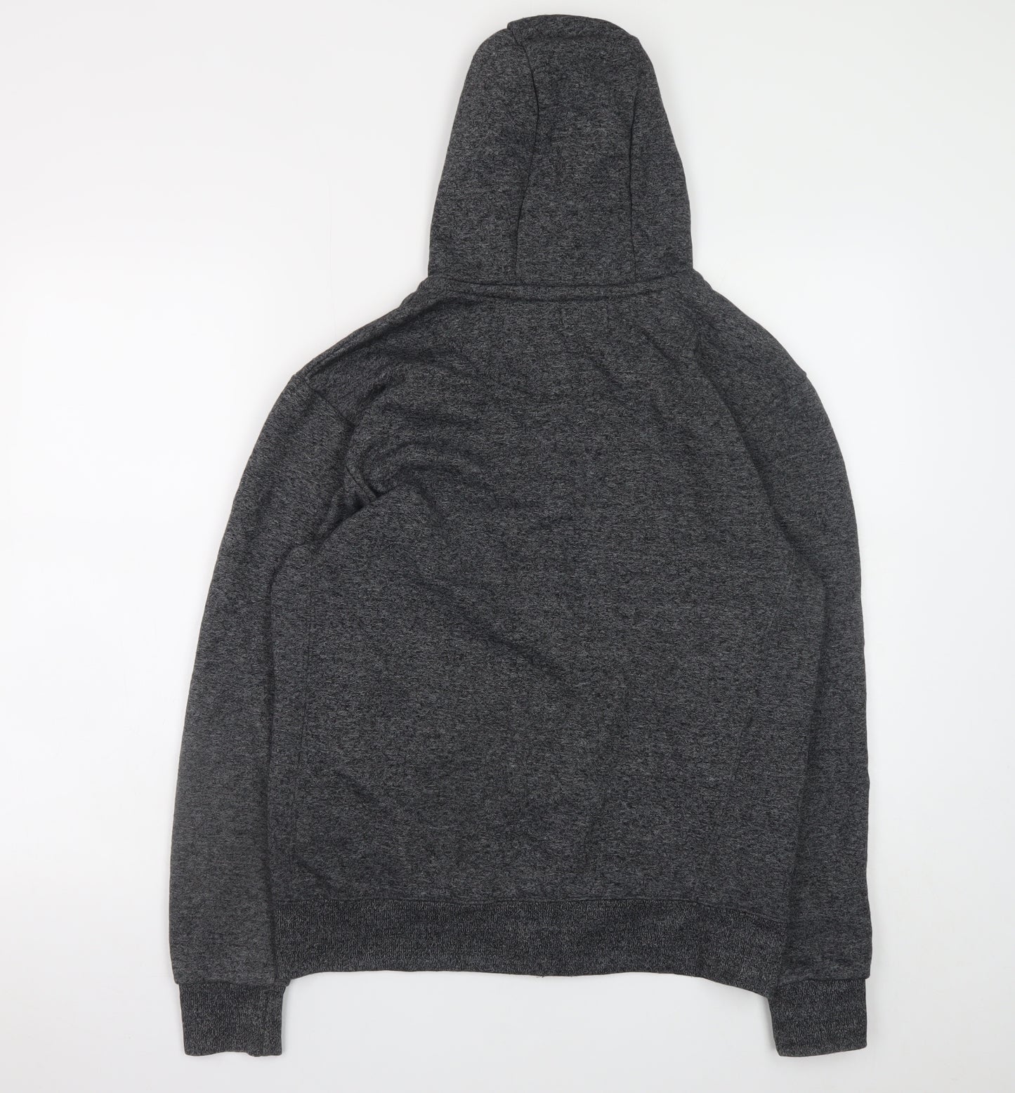 George Men's Grey Full Zip Hoodie Small Regular Fit