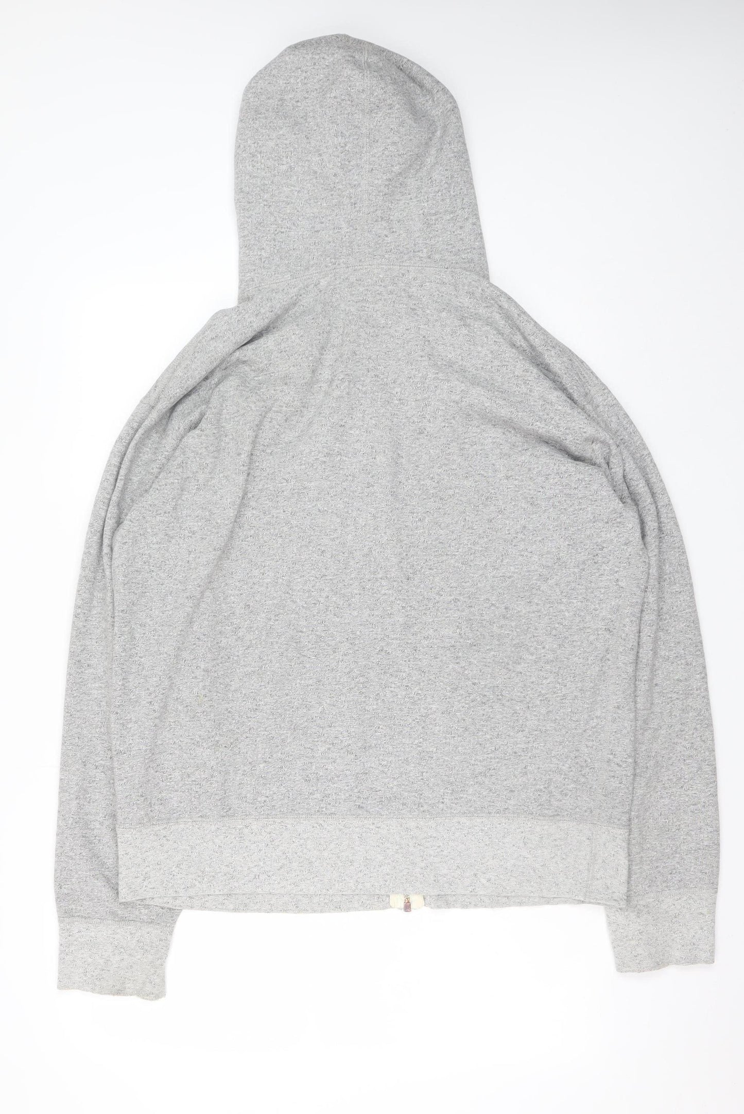 Roots Mens Grey XL Full Zip Hoodie Fleece Cotton Blend