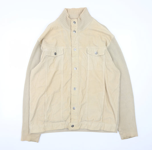Next Men’s Beige Cotton Corduroy XL Casual Jacket