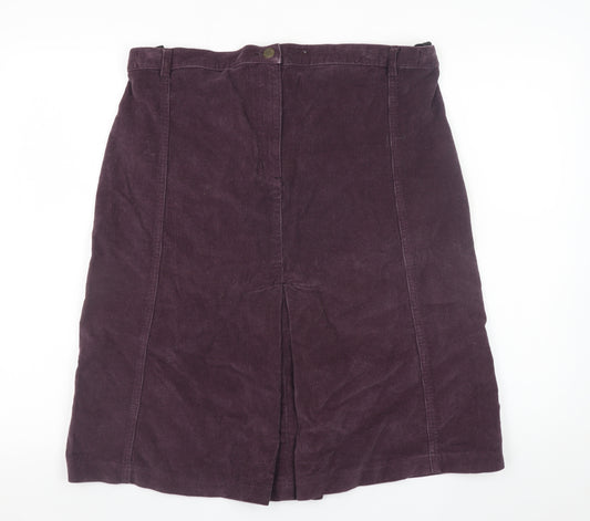 JoJo Maman Bébé Women Purple Corduroy Maternity Skirt Size 12