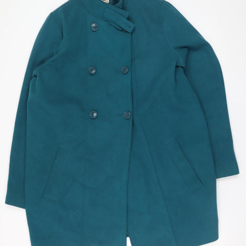 La Redoute Women Blue Size 14 Double-Breasted Pea Coat