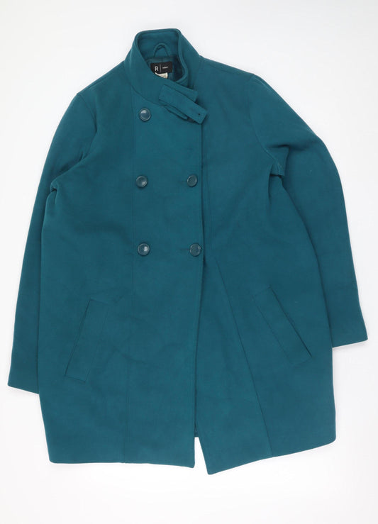 La Redoute Women Blue Size 14 Double-Breasted Pea Coat