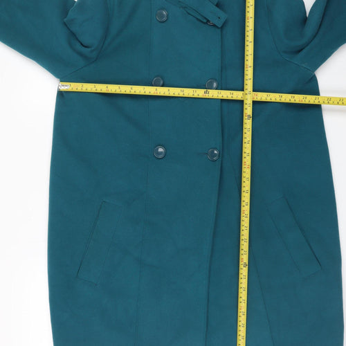 La Redoute Women Blue Size 14 Double-Breasted Pea Coat
