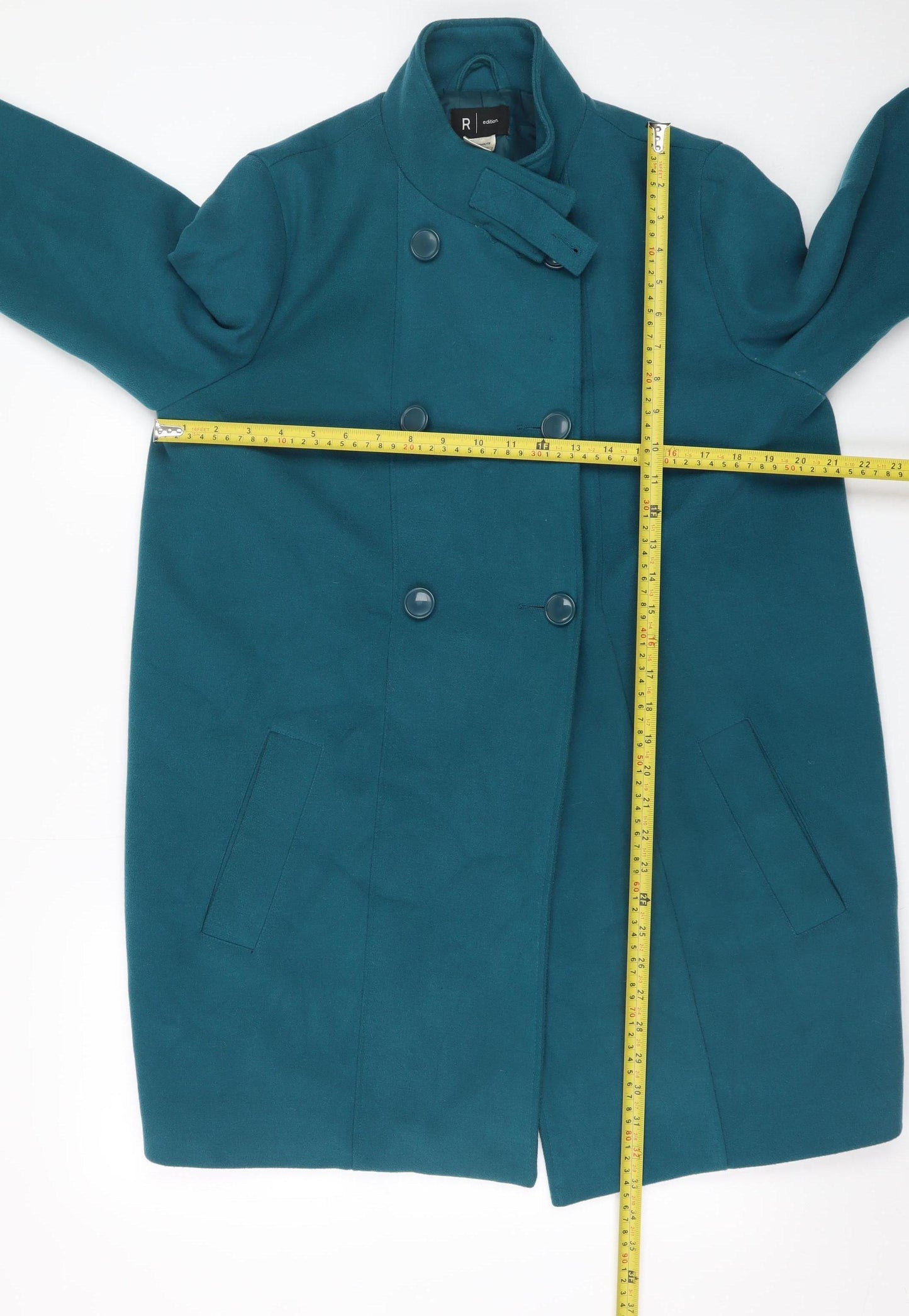La Redoute Women Blue Size 14 Double-Breasted Pea Coat