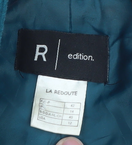 La Redoute Women Blue Size 14 Double-Breasted Pea Coat