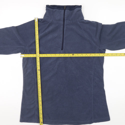 Columbia Men's Blue Fleece 1/4 Zip Pullover Sweatshirt L