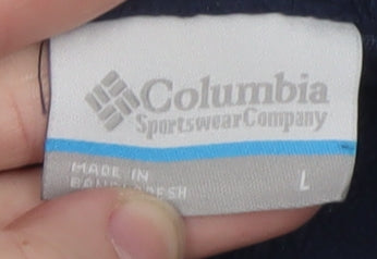 Columbia Men's Blue Fleece 1/4 Zip Pullover Sweatshirt L