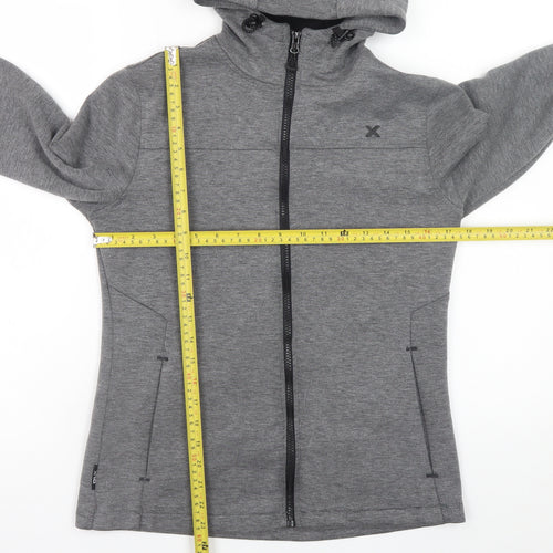 DLX Athletic Men's Grey Full Zip Hooded Sweatshirt XS