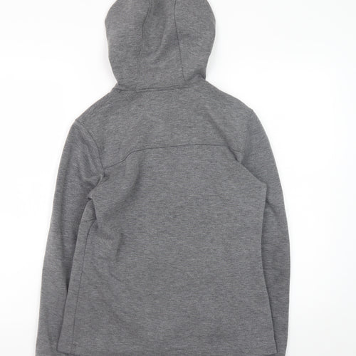 DLX Athletic Men's Grey Full Zip Hooded Sweatshirt XS