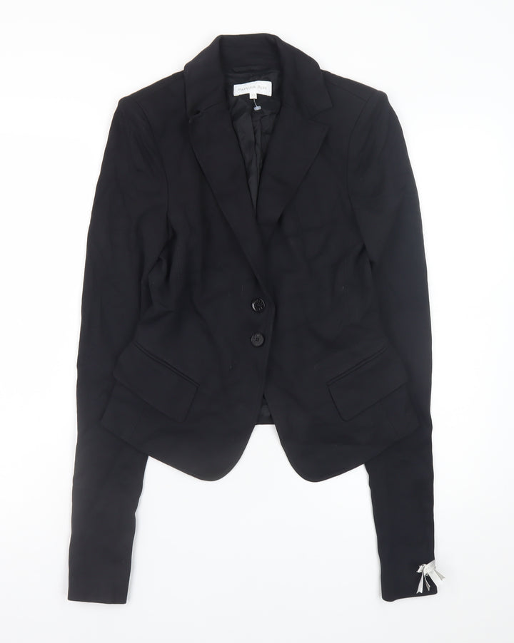 Patrizia Pepe Women's Black Blazer Size 12 Slim Fit Classic Jacket