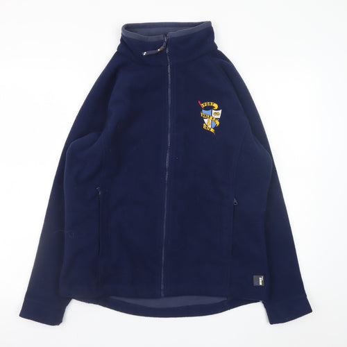Premier Men's Blue Full Zip Fleece Sweatshirt Size M